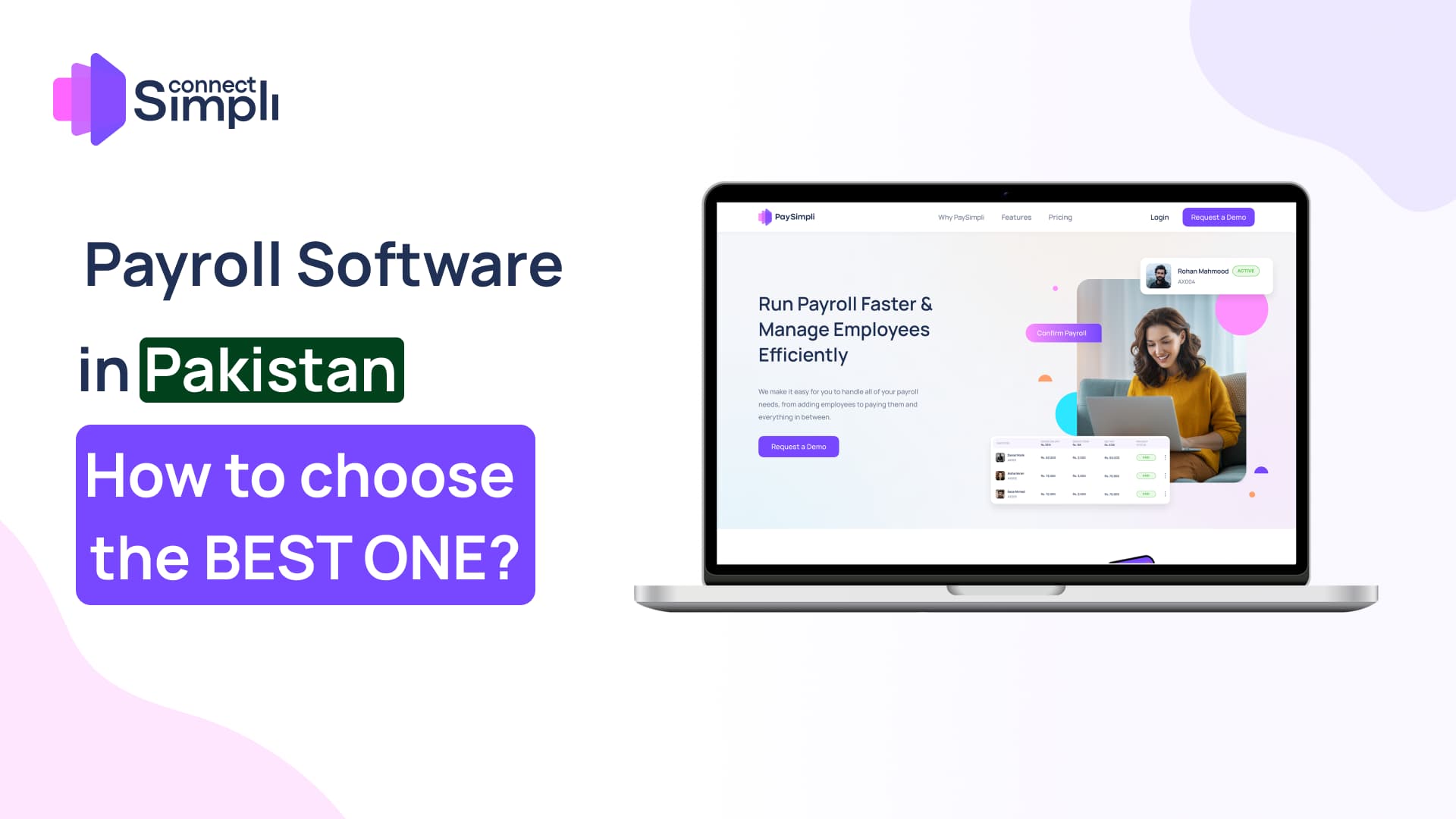 Best payroll software for businesses in Pakistan, showing tax compliance and salary calculation features.